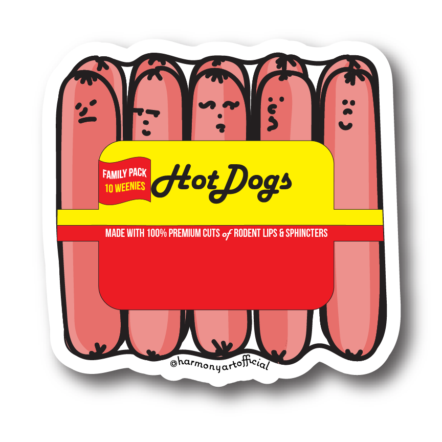 Hot Dog Family Pack magnet