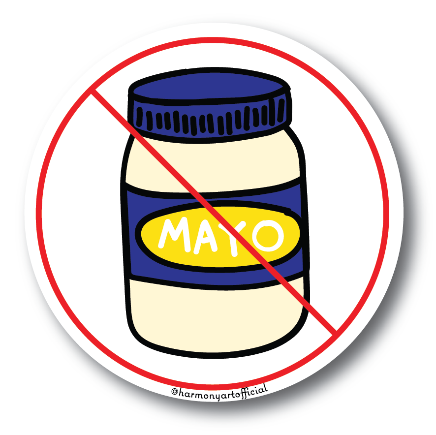 No Mayo sticker