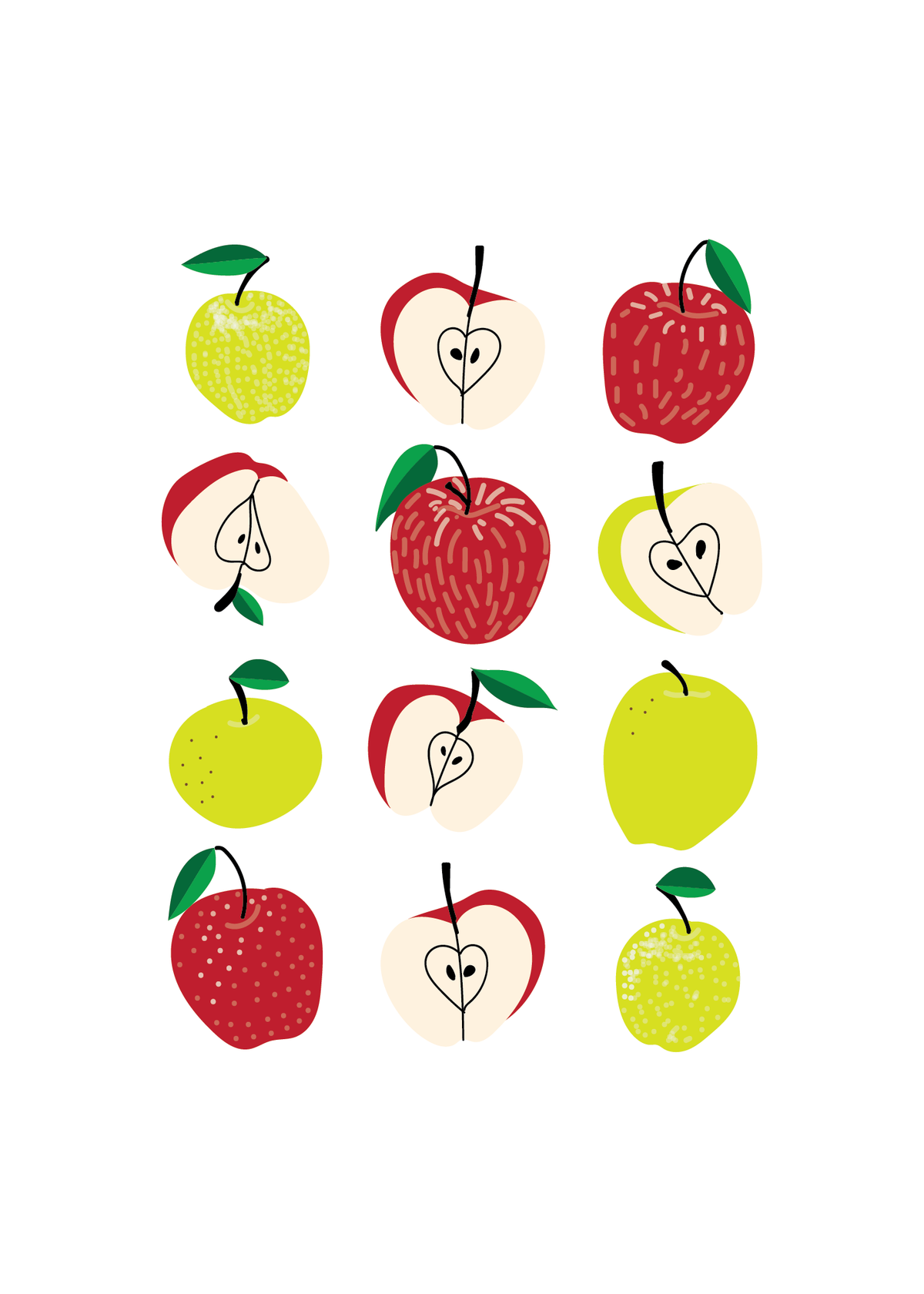 Apples art print