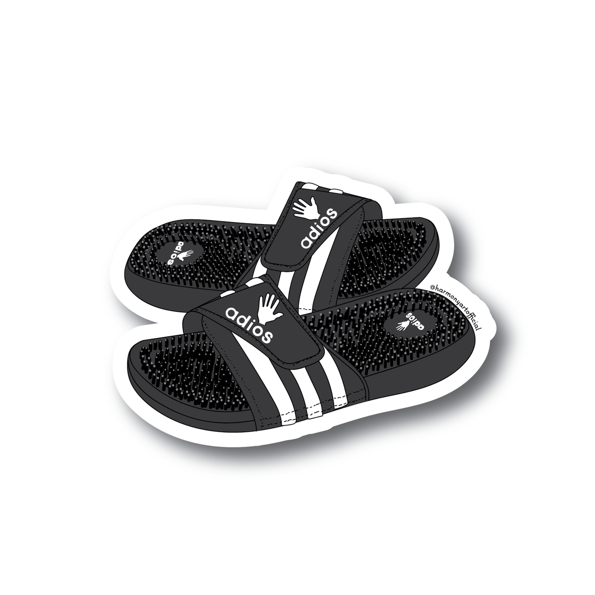 Adios Chanclas sticker