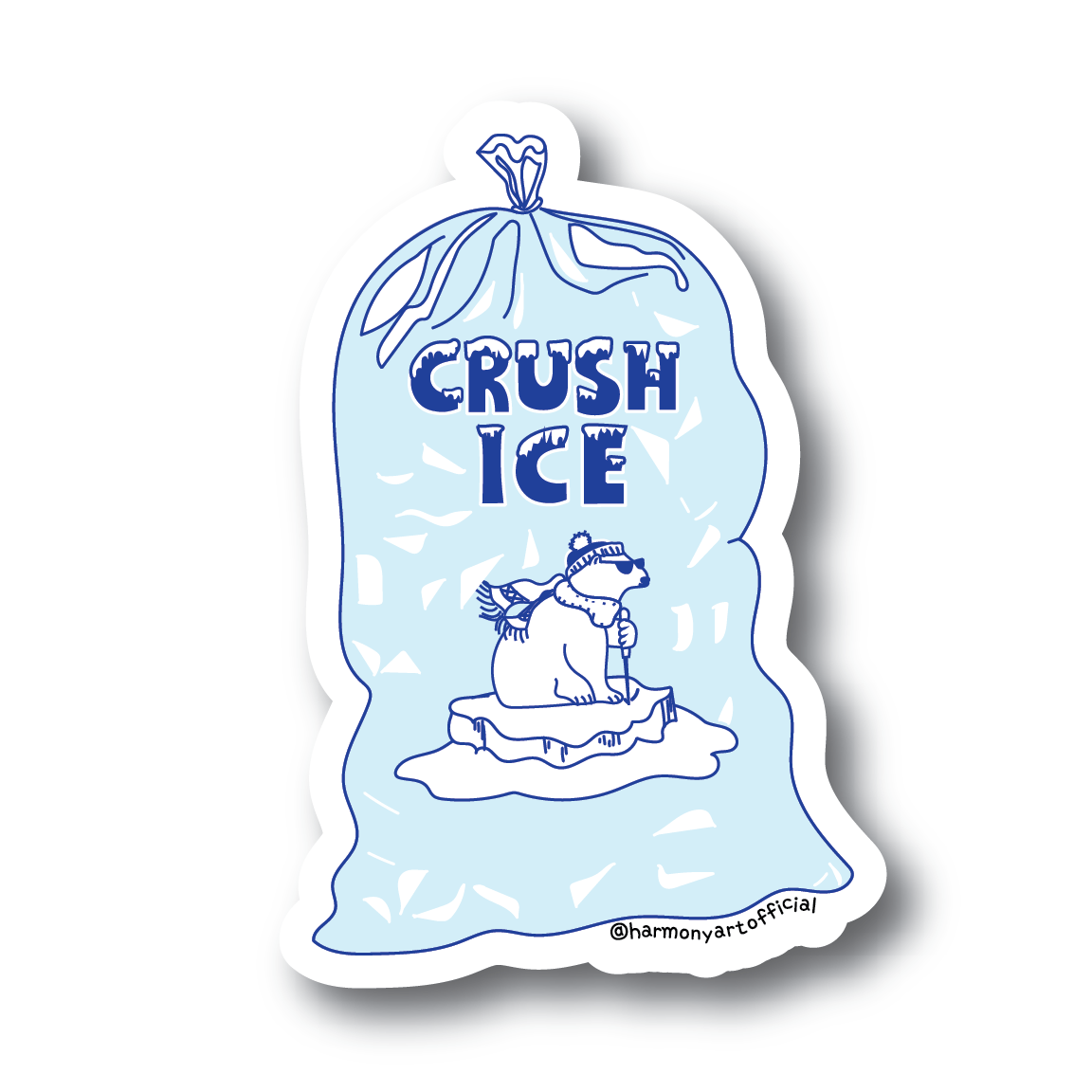Crush ICE Bag Sticker
