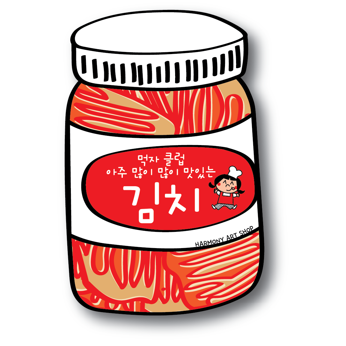 Mukja Club Kimchi magnet