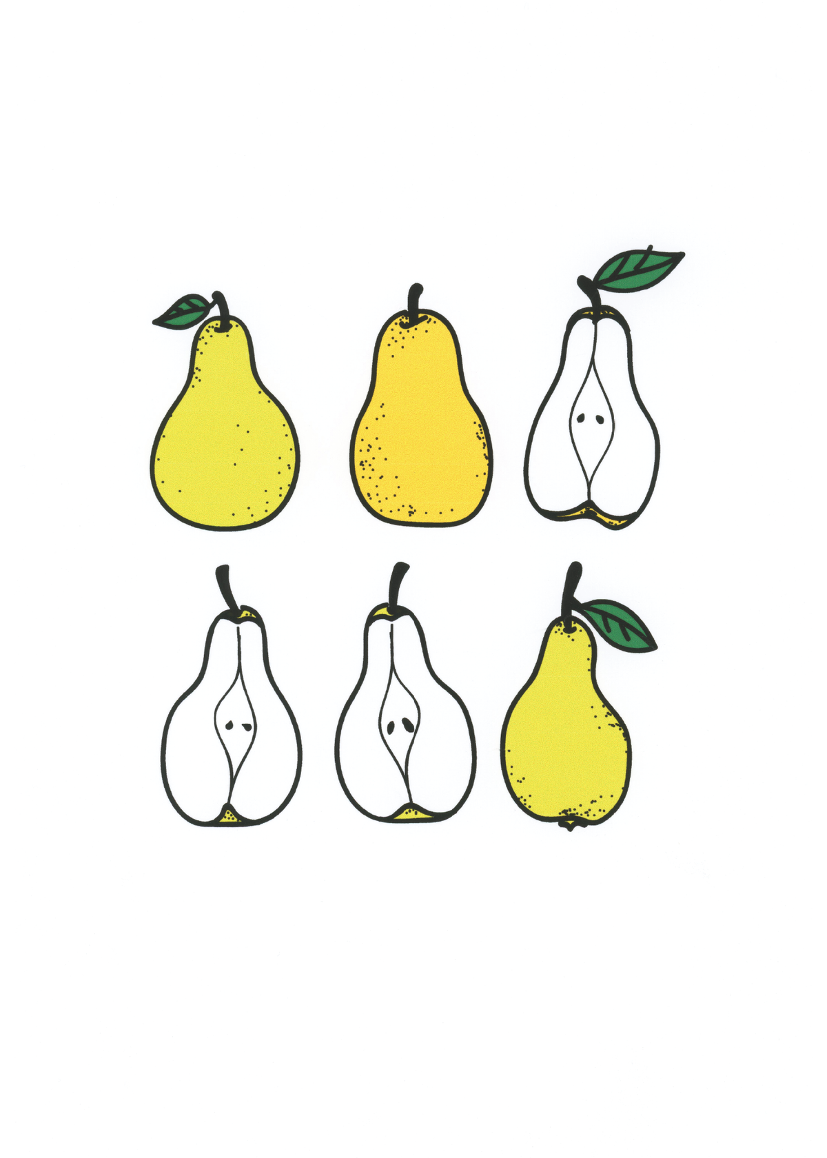 Pears art print