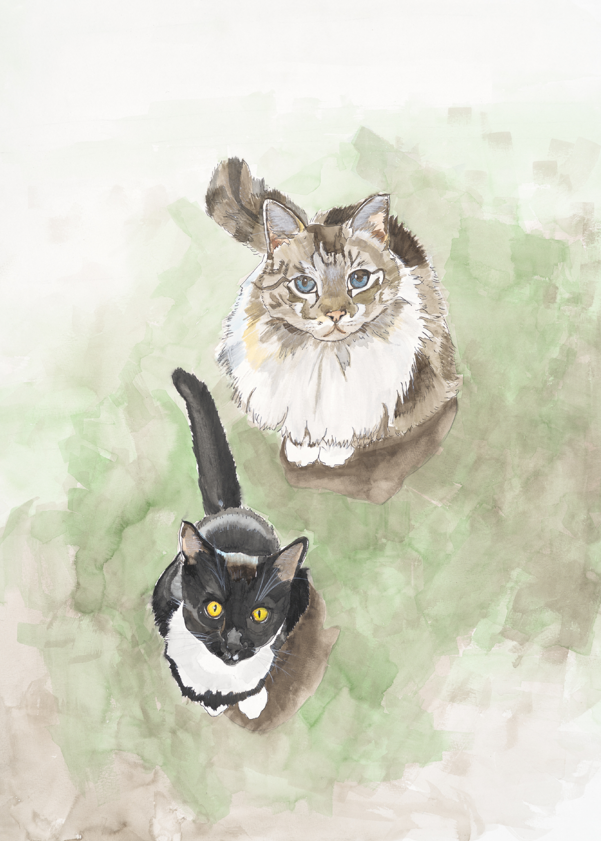 Sisters (Happy & Joe) art print