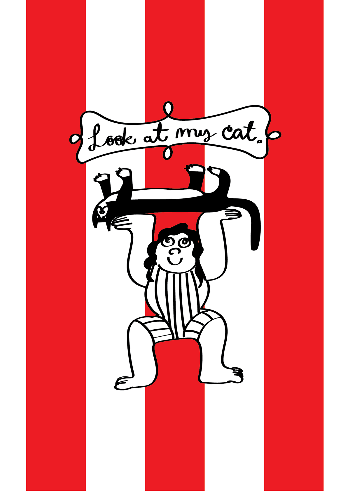 Look at My Cat art print