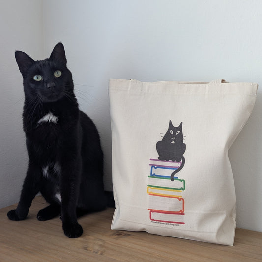 Chip's Reading Rainbow tote bag